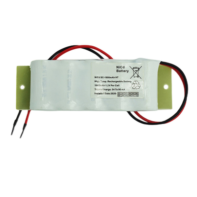 6.0V 비상등 Ni Cd 배터리 1800mAh 500 번 사이클