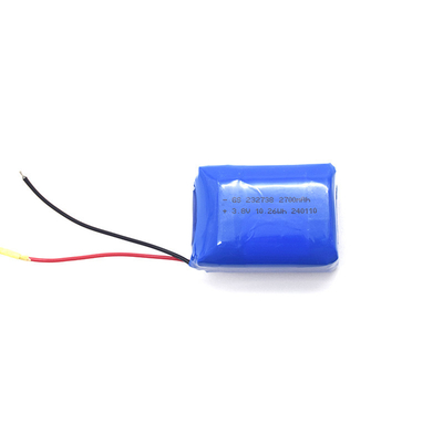 리?? 이온 폴리머 232738 2700mAh 3.8V PCB 및 UL1571 24AWG RED&amp;BLACK