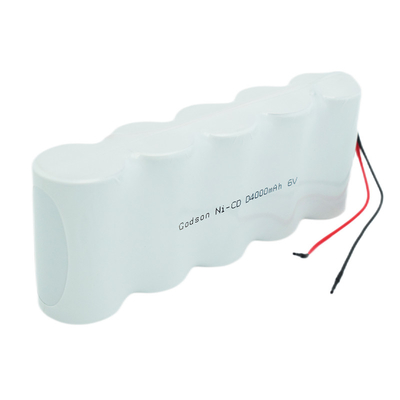 Ni Cd 재충전 가능한 배터리 팩 D4000mAh 6.0V 싸이클 수명 배터리
