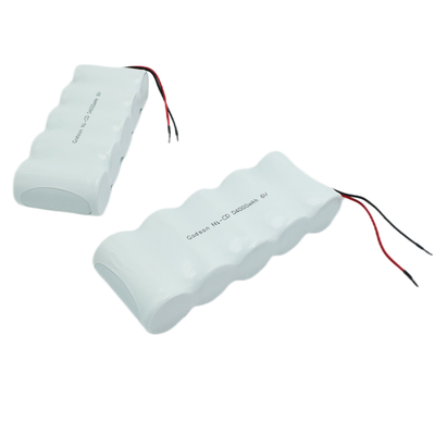 Ni Cd 재충전 가능한 배터리 팩 D4000mAh 6.0V 싸이클 수명 배터리
