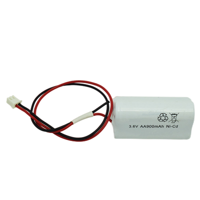 AA 비상등 Ni Cd 건전지 900mAh 3.6V 500배 주기 생활