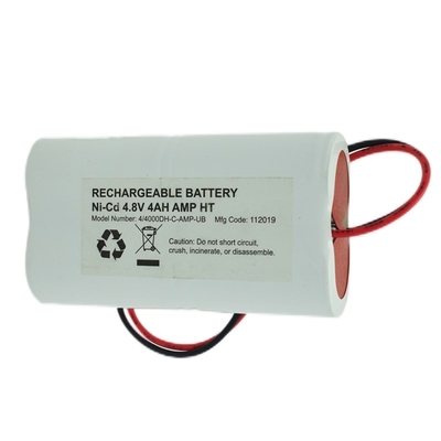 나란히 비상구 표시등 배터리 팩 4.8 볼트 D40000mAh NiCd