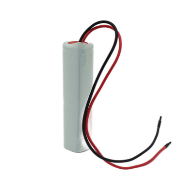 Ni Cd D4000mah 2.4 볼트 출구 라이트 배터리 스틱 타입 흰색 PVC