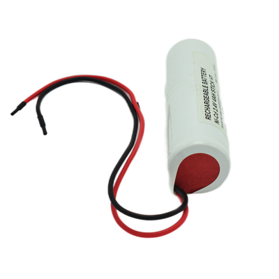 Ni Cd D4000mah 2.4 볼트 출구 라이트 배터리 스틱 타입 흰색 PVC