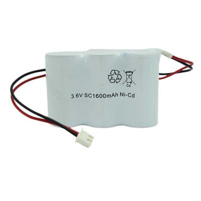 1600mah 비상구 조명 배터리 충전식 3.6V 0.1C 충전