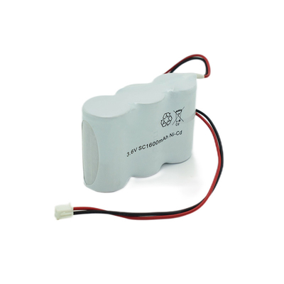 SC1600mAh 비상구 가벼운 건전지 3.6V 니켈 카드뮴 재충전 전지