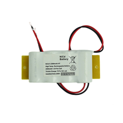 쪽에 의한 Ｃ 크기 비상등 Ni Cd 배터리 2500mAh 4.8V 쪽