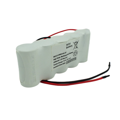 나란히 비상 출구 광 배터리는 6.0 볼트 C2500mAh 닉드를 쌉니다