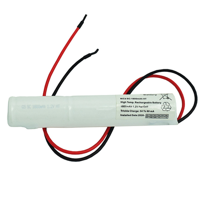 SC1800mAh 3.6Volt 니켈 카드늄 전지 팩  500 번 싸이클 수명