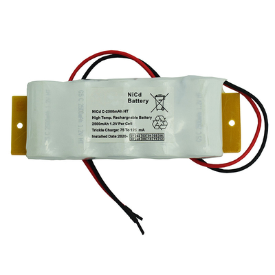 2500 mah 비상 출구 광 배터리 재충전이 가능한 6.0V 0.1C 기소