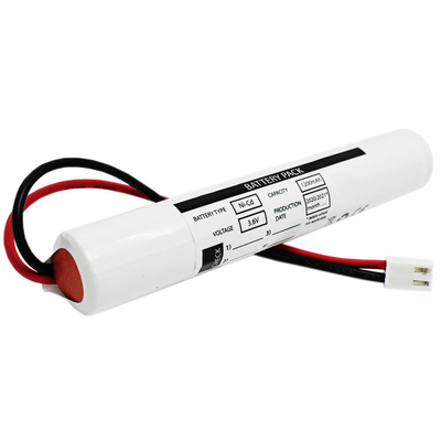 3.6V 비상 출구 광 배터리 HS 코드 8507300090 닉드 SC1200mAh