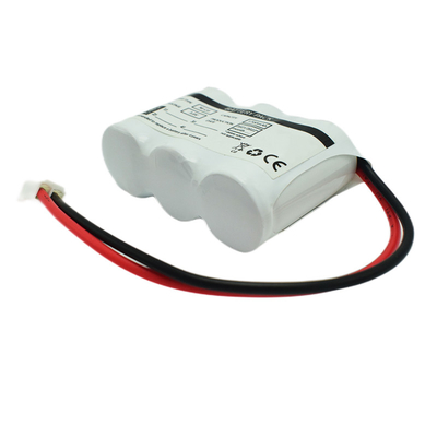 측면 구성도에 의한 SC1700mah 비상등 Ni Cd 건전지 팩 3.6 볼트 쪽
