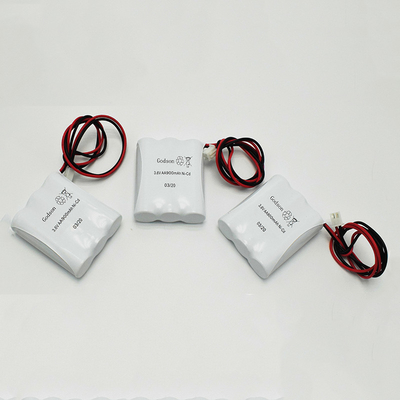 AA 비상 출구 광 배터리 팩 닉드 AA900mAh 3.6V SBS 재충전이 가능한