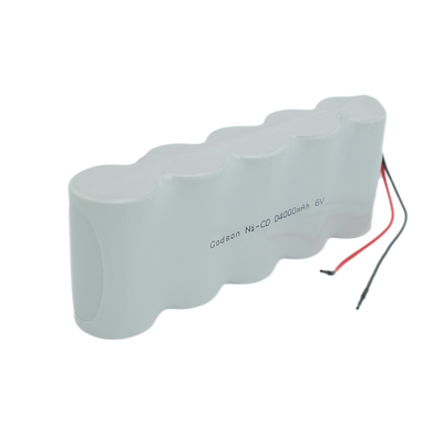 NiCD 비상 출구 라이트 배터리 D4000mAh 6.0 V 안전 옆