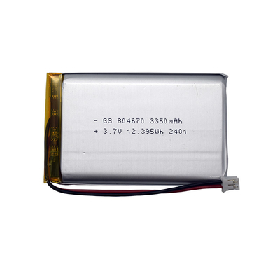 안전 리온 폴리머 배터리 804670 3350mAh 3.7V PCM와 연결
