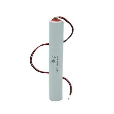 비상 조명 IEC 61951 3.6V C2500mAh로 밀폐 된 니켈-카드미움 셀