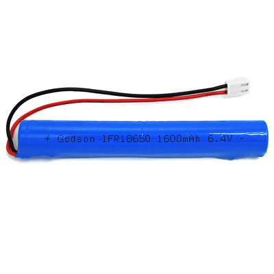 IFR 1600mAh 6.4 볼트 18650 LiFePO4 스틱형 배터리 설치가 쉽다