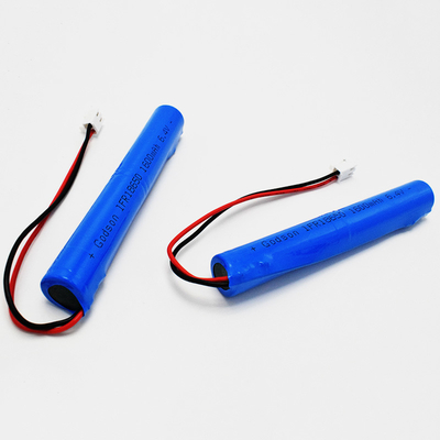 IFR 1600mAh 6.4 볼트 18650 LiFePO4 스틱형 배터리 설치가 쉽다
