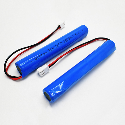 IFR 1600mAh 6.4 볼트 18650 LiFePO4 스틱형 배터리 설치가 쉽다
