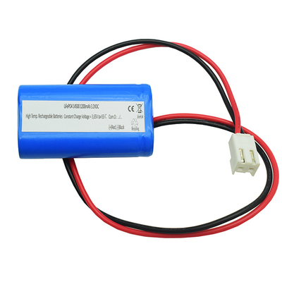 IFR 1200mAh 3.2 볼트 AA 14500 LiFePO4 사이드 바이 사이드 타입 배터리 고온 전력
