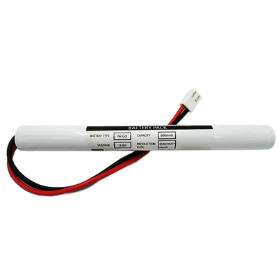Ni Cd AA600mah 3.6 볼트 출구 라이트 배터리 스틱 타입 좋은 안전