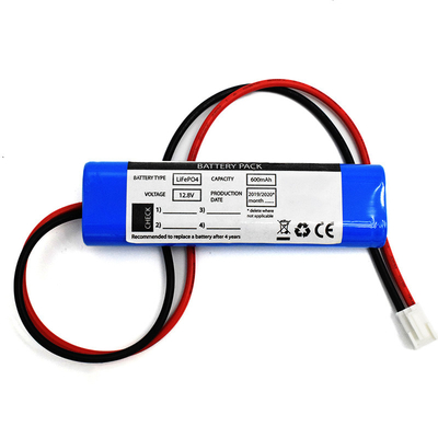 IFR 600mAh 12.8V 14500 LiFePO4 재충전 배터리 병렬형