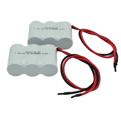 사용자 정의 가능한 제조자 3.6V 1600mAh 비상 조명 니 Cd 배터리