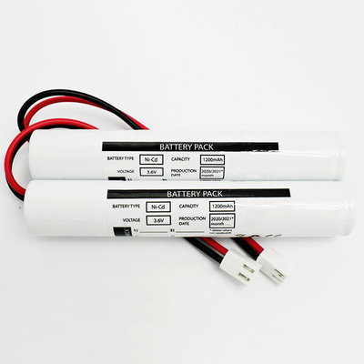 CB 인증 LED 비상 조명 Ni Cd 배터리 팩 3.6 볼트 SC1200mah