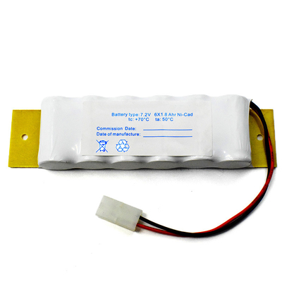 OEM 비상 조명 배터리 PCM Ni-Cd 배터리 SC1800mAh 7.2V 12.96Wh SBS 타입