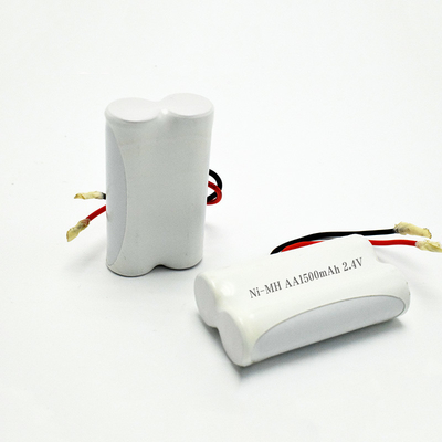 비상 조명 배터리 OEM 2.4V Ni-Mh AA1500mAh 장전력 재충전 가능한 나란히 배터리 팩