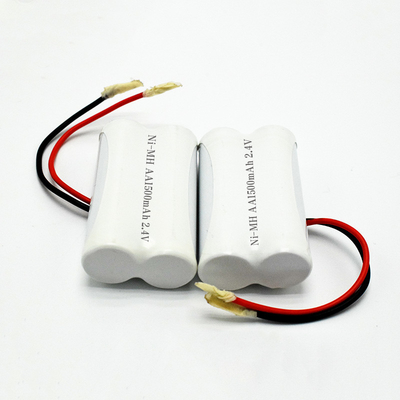 비상 조명 배터리 OEM 2.4V Ni-Mh AA1500mAh 장전력 재충전 가능한 나란히 배터리 팩