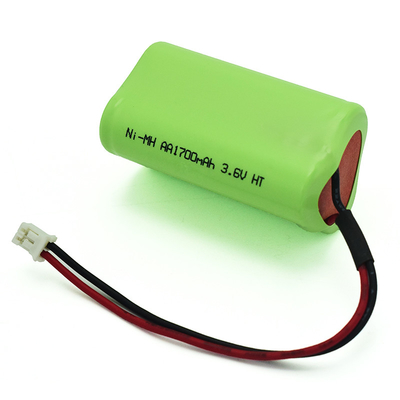 OEM PVC 3.6V Ni-Mh AA1700mAh 고온 재충전 배터리