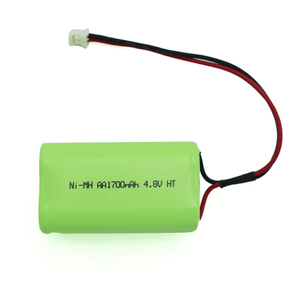 4S1P 4.8V Ni-Mh AA 1700mAh 고온 재충전 배터리 OEM PVC