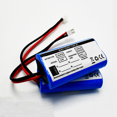 OEM 9.6Wh LiFePO4 18650*2 셀 1.5Ah 6.4V 품질 배터리 IFR 출구 표시