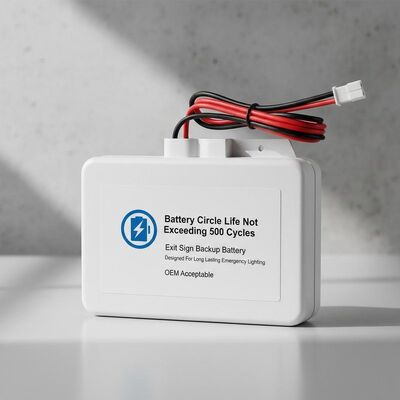 배터리 주름 수명 500을 초과하지 않습니다 출구 신호 백업 배터리 장시간 지속 가능한 비상 조명을 위해 설계 OEM 허용