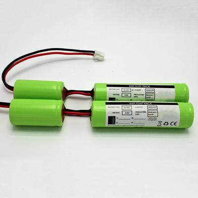 0.1C 재충전이 가능한 3.6이지 Ｖ Ni Mh 건전지 팩 C4000mAh 500 번 사이클