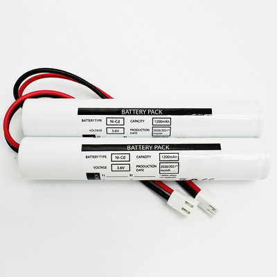 비상 조명을 위한 닉드 Sc1200mah 3.6 볼트 배터리 스틱형