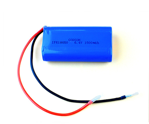 18650 리듐 인산철 전지 재충전이 가능한 6.4V 1500MAh