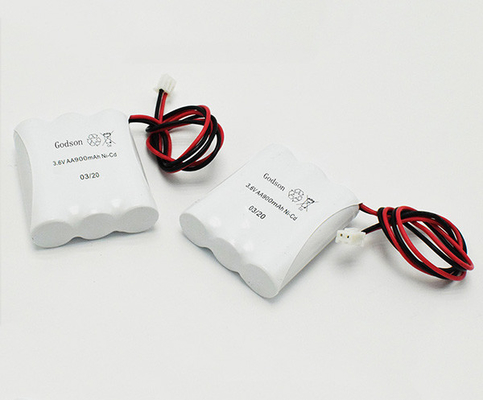 Aa900mah 비상 출구 광 배터리 JST XHP 2P 니카드 전지