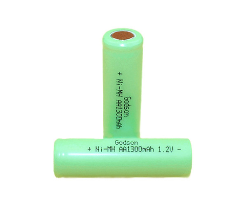 1.2V 0.1C 비상구 안내판 배터리 AA 1300mAh Ni MH 배터리
