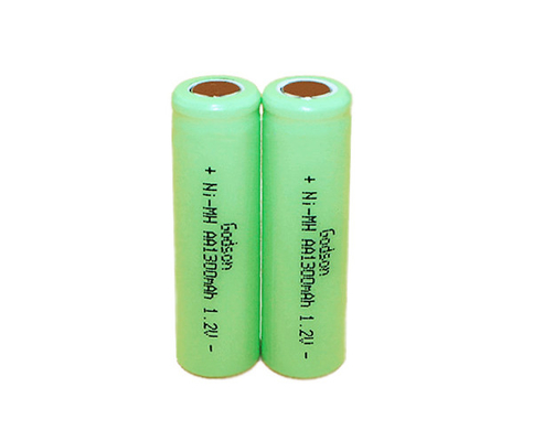 1.2V 0.1C 비상구 안내판 배터리 AA 1300mAh Ni MH 배터리