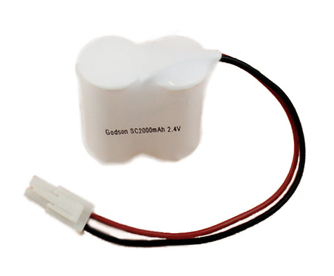재충전이 가능한 비상등 Ni Cd 배터리 2000mAh 2.4V 니켈 카드뮴 세포