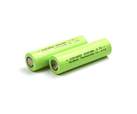 2200mAh 충전식 리튬 철 전지 ICR18650 3.7V 리튬 이온