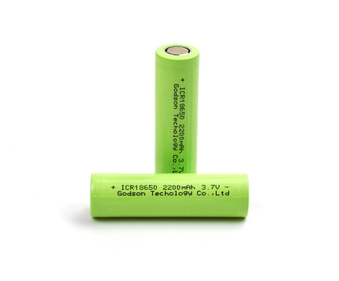 2200mAh 충전식 리튬 철 전지 ICR18650 3.7V 리튬 이온