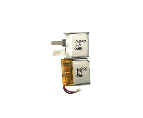 좋은 안전성과 451515개의 리튬-폴리머 전지 55mAh 3.7 볼트