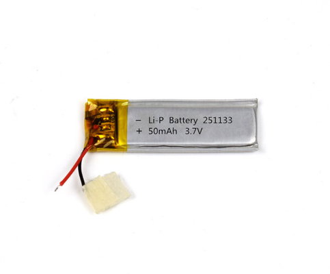 좋은 사이클 수명과의 리튬-폴리머 전지 251133 50mAh 3.7V