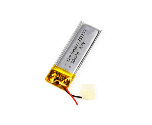 좋은 사이클 수명과의 리튬-폴리머 전지 251133 50mAh 3.7V