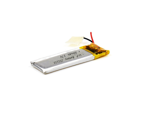 좋은 사이클 수명과의 리튬-폴리머 전지 251133 50mAh 3.7V