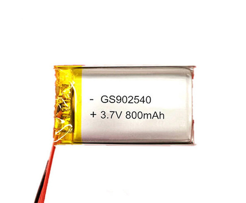 리튬-폴리머 전지 902540 800mAh 3.7V는 조명에 신청합니다