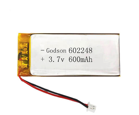 600mAh 리튬-폴리머 전지 602248 3.7 Ｖ 솔리드 폼 1C 요금